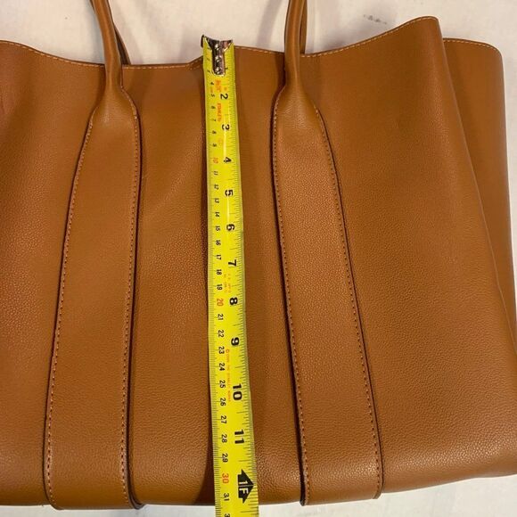 REACTION Kenneth Cole caramel coloured faux leather vegan tote - Picture 8 of 10